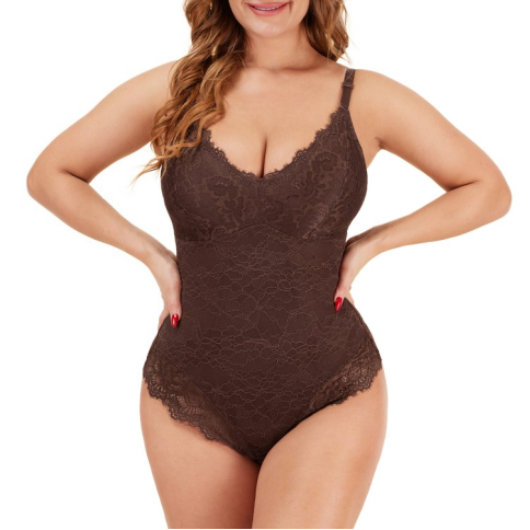 Black Lace Breast Support Adjustable Sexy Shaper with Hook